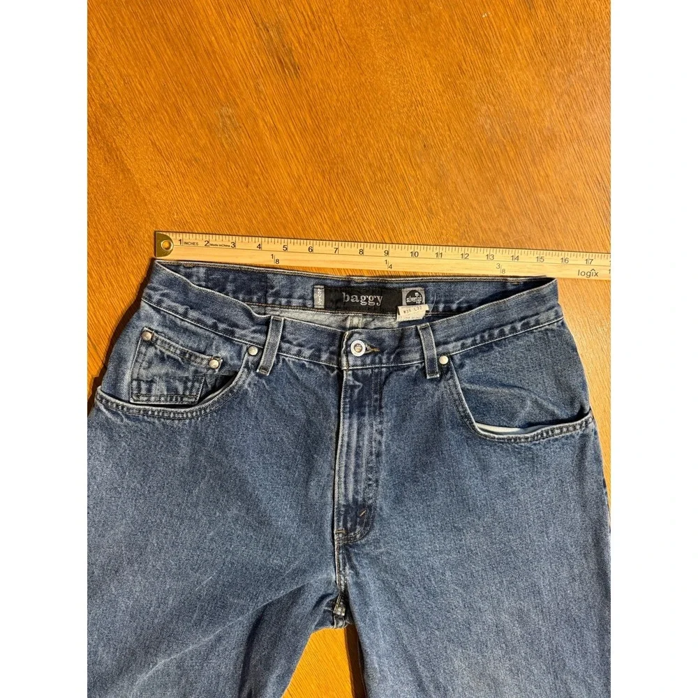 Vintage‎ 1998 Levis SilverTab Loose Jeans Mens 36x32 (34x32) Baggy Skater Denim